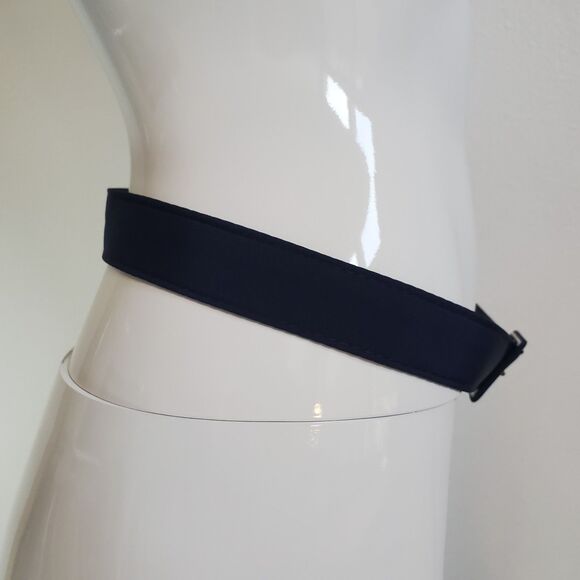 Vintage 80s Navy Cloth Belt - Picture 9 of 10